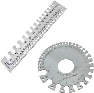 SAMENX Rectangular Wire Gauge &SWG Sheet Metal Wire Gauge /Sizer in British & Metric Panel Marking Gauge