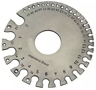 NITYA Round Thickness Stainless Steel Wire Gauge Diameter for Measuring Wire Diameter Marking Gauge