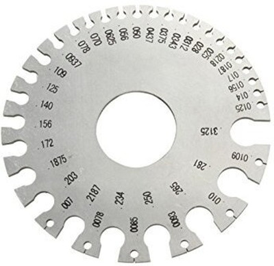 ADAWAT 1-0.36 Wire Measure Gauge Round Non-Ferrous Steel Round Wire Gauge Wire Marking Gauge
