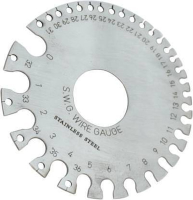 ADAWAT 1 Pcs Round Wire Gauge Standard Micro Meter Plate for Measuring Marking Gauge
