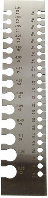 AS TOOL CENTER Stainless Steel SWG Wire Gauge Measure Wire Thickness Marking Gauge