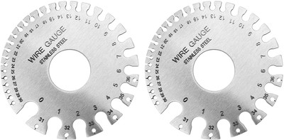 AS TOOL CENTER 2pcs Wire Gauge Measuring Tool Rust Resistant Marking Gauge