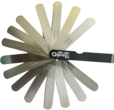 High Q 15 BLADES FEELER GAUGE DUAL MARKED MEASURING TOOL(0.002''- 0.025''MM) Marking Gauge