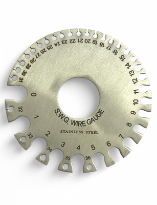 EPITECH MART Stainless Steel Round Thickness Wire Gauge Diameter for Measuring Marking Gauge