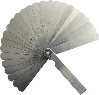ADAWAT 26 blade Stainless Steel Feeler Gauge Dual Marked Metric and Marking Gauge
