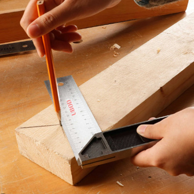 ARQEST Tri Square Tool 90 Degrees Right Angle Ruler 10inch A_b6 Tri-Square(Pack of 1)