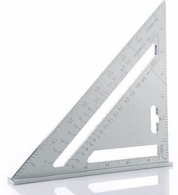 DeoDap Aluminum Alloy Rafter Square 7-Inch Length Tri-Square(Pack of 1)