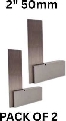 AASTHA TOOLS Metal High Grade Engineering Try Square 8inch(Silver)PACK OF 2 Tri-Square(Pack of 2)