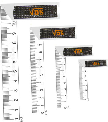 Naveen VDS Tri/ Try Square Combo 6, 8, 10 and 12 Inch || 90 Degrees Right Angle Ruler Tri-Square(Pack of 4)