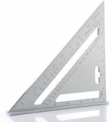 Spylock Aluminium Alloy Triangle Ruler Measurement Hand Tools Square Layout Tool Tri-Square(Pack of 1)