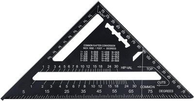 FLAMINGO ENTERPRISE Triangle Ruler, Carpenter Square 7inch Good Hardness for Measuring Tri-Square(Pack of 1)