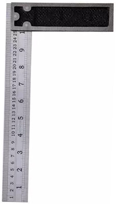 bellstone Tri Square ruler || 90 Degrees Right Angle scale 12 Inch Tri-Square(Pack of 1)