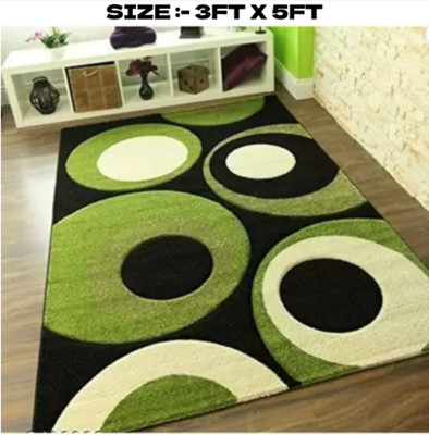 RM Handloom Multicolor Polyester Carpet(3 ft,  X 5 ft, Rectangle)