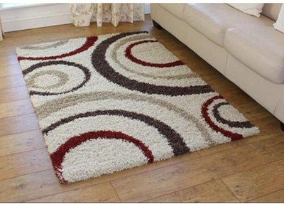 RM Handloom Multicolor Polyester Carpet(5 ft,  X 7 ft, Rectangle)