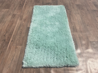 Shag Weaving Lavender Polyester Runner(2 ft,  X 4 ft, Rectangle)