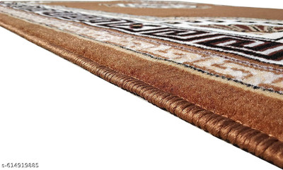 DECORIFYCARPET 152 cm  X 213 cm Polyester Carpet(Rectangle, Brown)