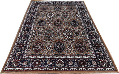 Shag Weaving Gold Silk Carpet(2 ft,  X 6 ft, Rectangle)
