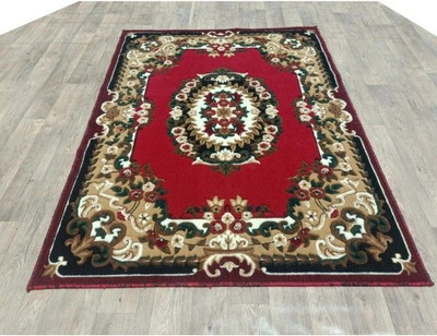 IP FASHION 180 cm  X 243 cm Polyester Carpet(Rectangle, Red)