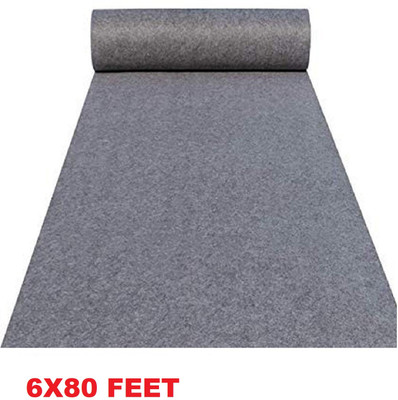 KAYNAT CARPET Grey Nylon Carpet(180 cm,  X 2400 cm, Rectangle)