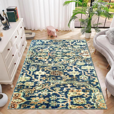 Acarpet Multicolor Polyester Carpet(120 cm,  X 180 cm, Rectangle)