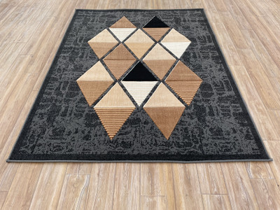 Shag Weaving 60 cm  X 180 cm Wool Carpet(Rectangle, Grey)