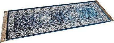 FLOORIFYCARPET 61 cm  X 183 cm Polyester Carpet(Rectangle, Blue)