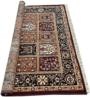 KAYNAT CARPET Brown Acrylic Carpet(5 cm,  X 7 cm, Rectangle)