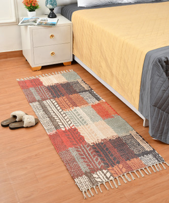 HOMADORN Multicolor Polyester Dhurrie(2 ft,  X 5 ft, Rectangle)