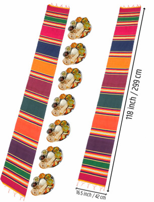 GUNDLA TEXTILE Multicolor Cotton Carpet(1 ft,  X 10 ft, Rectangle)