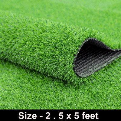 F2L Green Polypropylene Carpet(2.5 ft,  X 5 ft, Rectangle)