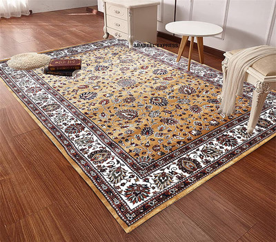 HR CARPET Multicolor Silk Carpet(4 ft.,  X 6 ft., Rectangle)