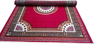 HANIFA CARPET HUB Red Acrylic Carpet(91 cm,  X 152 cm, Rectangle)