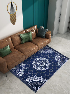 AAZEEM Multicolor Polyester Carpet(152 cm,  X 90 cm, Rectangle)