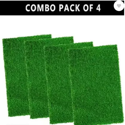 CHETANYA LOOMTEX Green Polyester Carpet(37 cm,  X 57 cm, Rectangle)