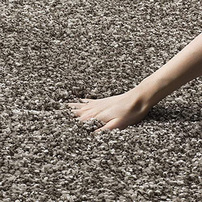 Acarpet Silver Polyester Carpet(4 ft,  X 6 ft, Rectangle)
