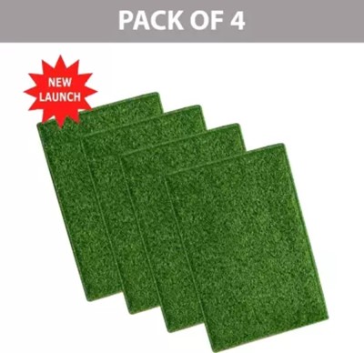 CHETANYA LOOMTEX PP (Polypropylene) Floor Mat(Green, Medium, Pack of 4)