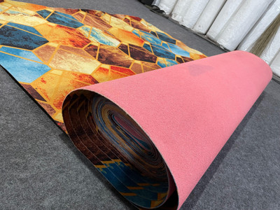 HR CARPET Multicolor Synthetic Area Rug(5 ft.,  X 3 ft., Rectangle)