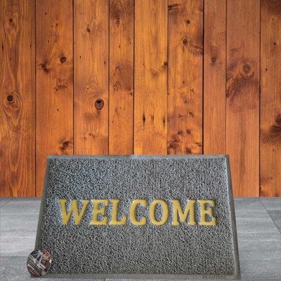 PMRSENTERPRISES Grey Rubber Carpet(40 cm,  X 60 cm, Rectangle)