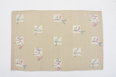 UB Home and Decor 60 cm  X 90 cm Cotton Area Rug(Rectangle, Beige)