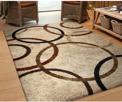 SR Handloom Beige Polyester Carpet(2 ft,  X 6 ft, Rectangle)