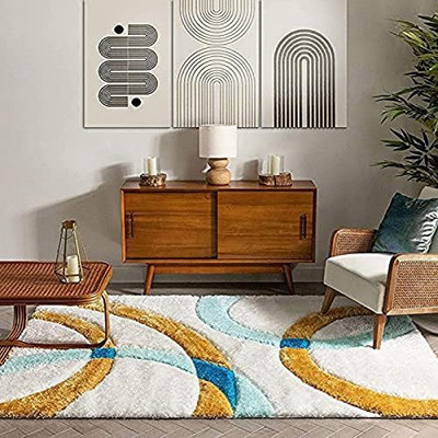 SM Handloom CARPET Multicolor Silk, Wool Carpet(3 ft,  X 5 ft, Rectangle)