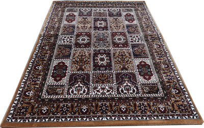 HR CARPET Multicolor Silk Carpet(4 ft.,  X 6 ft., Rectangle)