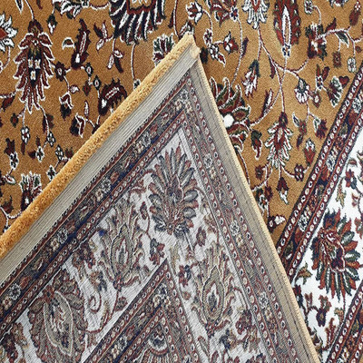 TAHNOORCARPET 180 cm  X 270 cm Silk Carpet(Rectangle, Beige)