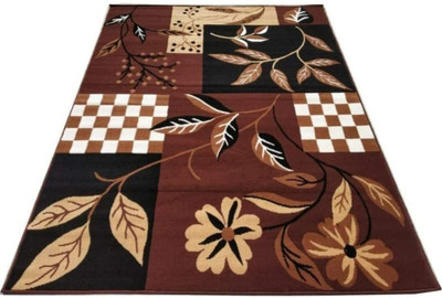 ALAMRUGS 145 cm  X 200 cm Synthetic Carpet(Rectangle, Brown)