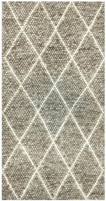 Ruggable Brown Wool Area Rug(80 cm,  X 150 cm, Rectangle)