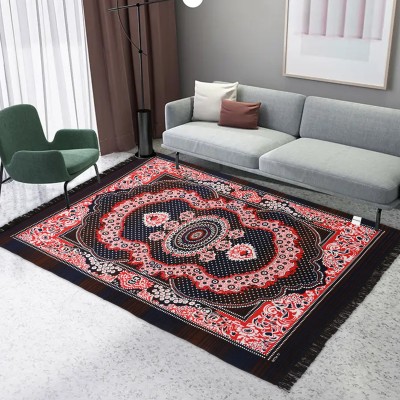 HOMESTIC Brown Velvet Carpet(213 cm,  X 152 cm, Rectangle)