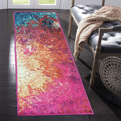 STATUS Multicolor Polyester Runner(2 ft,  X 5 ft, Rectangle)