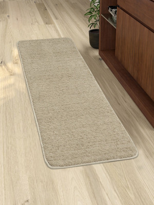 Saral Home Beige Cotton Runner(45 cm,  X 120 cm, Rectangle)