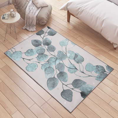 STATUS Multicolor Polyester Carpet(5 cm,  X 3 cm, Rectangle)