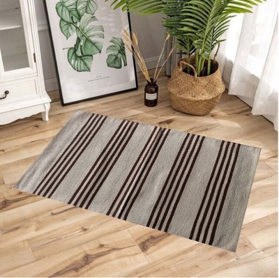 budhraj rugs Black Cotton Dhurrie(2 ft,  X 3 ft, Rectangle)